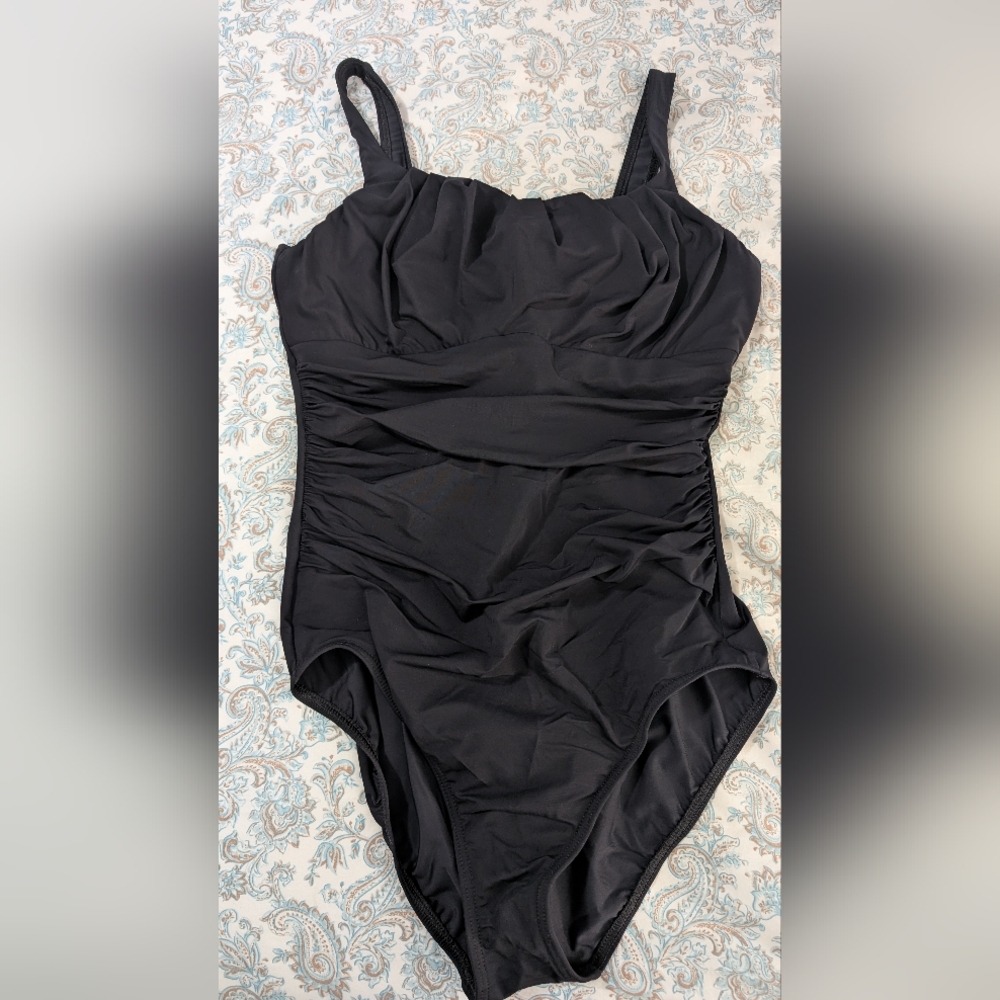 Lands' End Classic Black Swimsuit